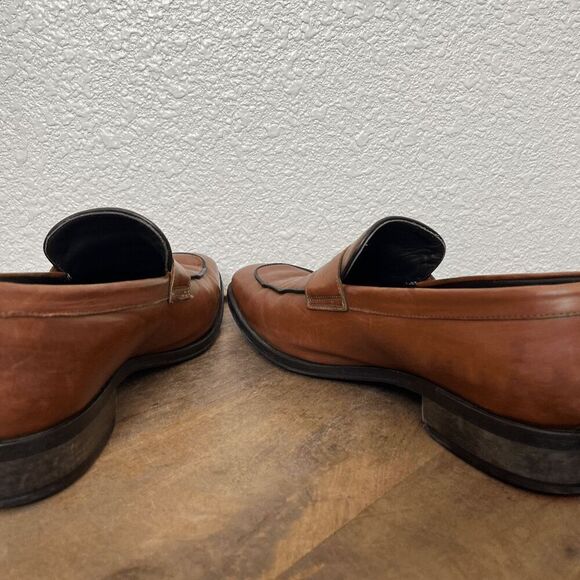 To Boot New York Dupont Brown Leather Penny Loafers Men's Size 10.5 - Picture 5 of 12
